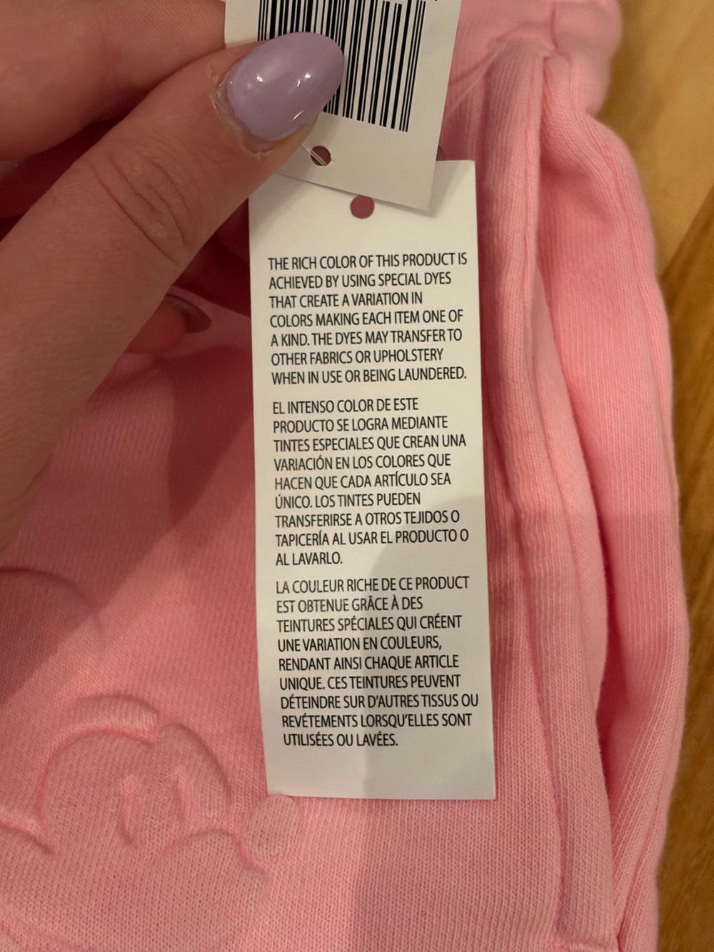 NWT Walt Disney World 2025 Pink Mickey Embossed Athletic Short Cotton Bld Size L - Picture 9 of 10